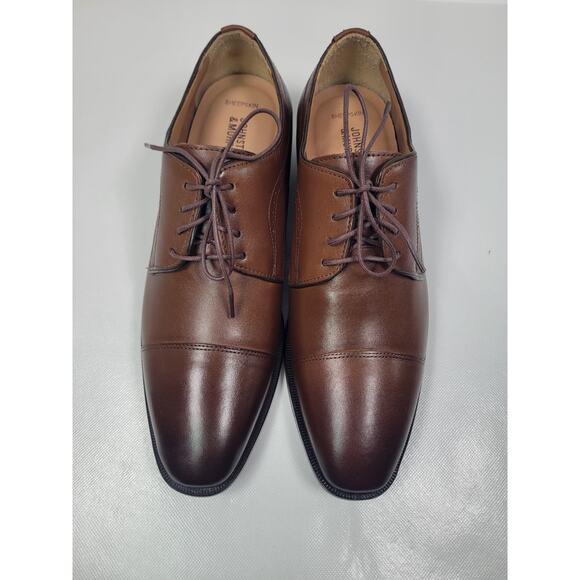 Johnston Murphy Men\'s Mcclain Cap Toe 20-5090 Tan Full Grain Leather Size 9.5 W main image 9